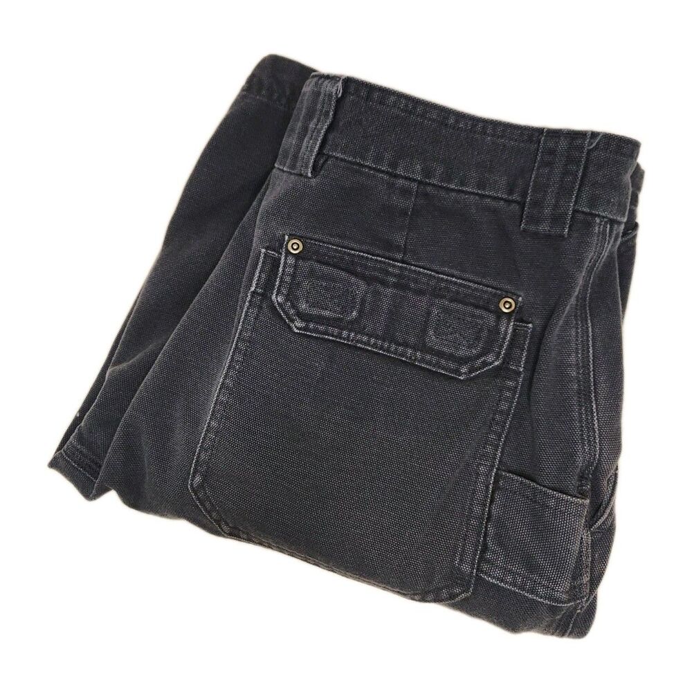 Duluth Fire Hose Work Shorts Men's‎ 32 Navy Blue Cargo 12" Canvas Utility